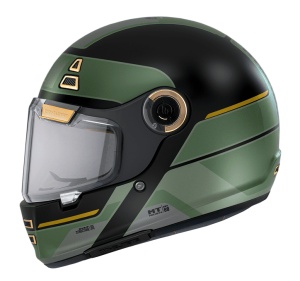 Casca integrala MT Jarama 68th C1 negru lucios - model Retro - Cafe Racer - Img 7