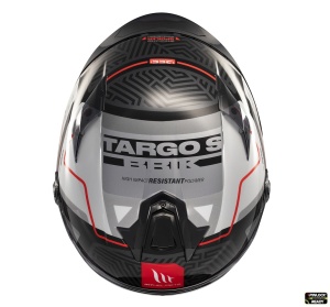Casca integrala MT Targo S Brik C0 gri lucios - omologare noua ECE 22.06 - tip viziera: MT-V-14B - Img 8