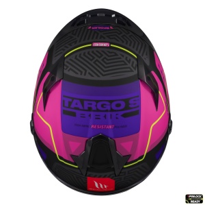 Casca integrala MT Targo S Brik C8 roz mat - omologare noua ECE 22.06 - tip viziera: MT-V-14B - Img 4