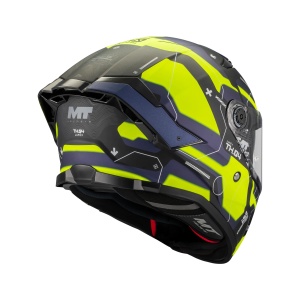 Casca integrala MT Thunder 4 SV Lumex B27 albastru galben mat - Img 4