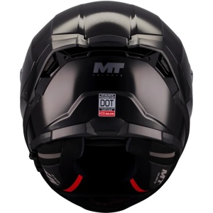 Casca MT Thunder 4 SV Pure A1 negru lucios vedere din spate