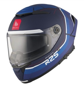 Casca integrala MT Thunder 4 SV R25 C7 albastru mat (ochelari soare integrati) - Img 4