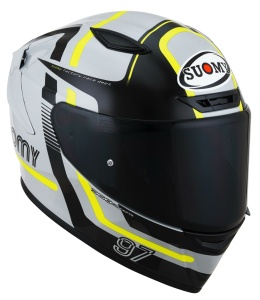 Casca integrala SUOMY TRACK-1 NINETY SEVEN GREY YELLOW ECE 22.06 - Img 3