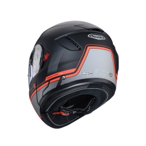 Casca modulabila (flip-up) Caberg model Levo X Elite L7 negru/gri/rosu fluor mat Pinlock ready - lentila Pinlock inclusa (fibra de sticla) - Img 8