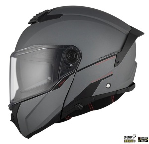 Casca modulabila MT Atom 2 SV A2 titanium mat (ochelari soare integrati) Pinlock Ready - tip viziera: MT-V-35 - Img 6