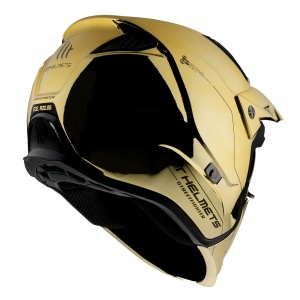 Casca MT Streetfighter SV A9 auriu cromat lucios (ochelari soare integrati) - masca (protectie) barbie si cozoroc detasabile - editie speciala - Img 3