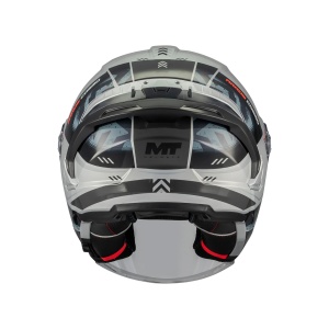 Casca open face motociclete MT Cosmo SV Arrow C2 gri lucios (ochelari soare integrati) - tip viziera: MT-V-37 - Img 9