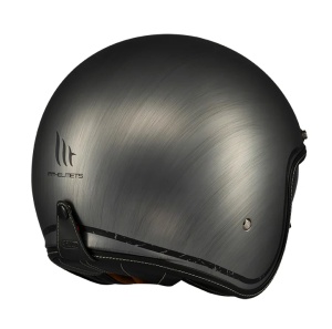 Casca open face motociclete MT Le Mans 2 S SV Scratched Chrome A2 gri mat (ochelari soare integrati) - omologare noua ECE 22.06 - Img 4