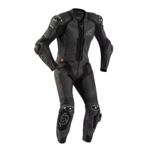 Costum (combinezon) motociclete barbati piele Ixon vara model Vendetta Evo MS culoare: negru