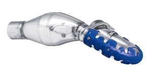 Exhaust head pipe guard POLISPORT ARMADILLO 8483800003 lung Albastru - Img 2