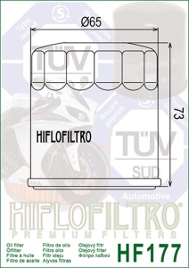 Filtru de ulei HIFLOFILTRO HF177 - Img 2