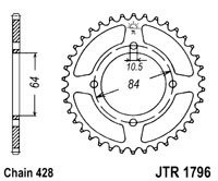 Foaie spate JT JTR 1796-49 49T, 428 - Img 2