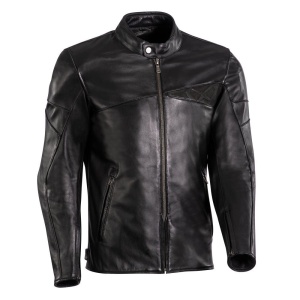 Geaca (jacheta) motociclete barbati piele Urban/Heritage Ixon All season model Cranky MS culoare: negru
