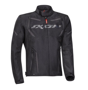 Geaca (jacheta) motociclete barbati Racing/Roadster Ixon mid-season model Striker MS culoare: negru