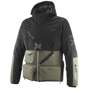 Geaca (jacheta) motociclete barbati Touring/Adventure Ixon All season model Etna MS culoare: khaki/negru - concept modular (geaca laminata; waterproof si pe exterior)