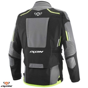 Geaca (jacheta) motociclete barbati Touring/Adventure Ixon All season model Midgard MS culoare: negru/gri/galben - Img 2