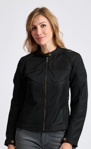 Geaca (jacheta) motociclete femei Urban/Heritage Ixon vara model Ozcan LS culoare: negru - tip croi: Fit - Img 3