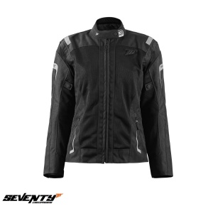 Geaca moto femei Seventy vara model SD-JT68 Sahara negru - Img 2