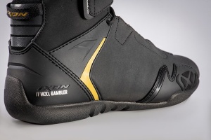 Ghete moto Roadster femei All Season Ixon model Gambler WP LS culoare: negru/gold (auriu) (100% waterproof) - Img 2