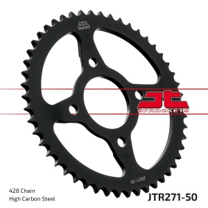 Kit de lant D.I.D Chain - Argintiu chain 428 VX, X-ring (X, NX, QX, XS), CHK front sprocket SUPERSPROX, CHK rear sprocket JT pentru HONDA CLR 125 Cityfly 1998-2003 - Img 5