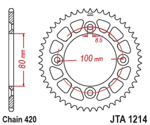 Kit de lant D.I.D Chain - Auriu chain 420 NZ, Non-sealed, CHK front sprocket JT, CHK rear sprocket JT pentru HONDA CRF 110 F 2013-2025 - Img 5