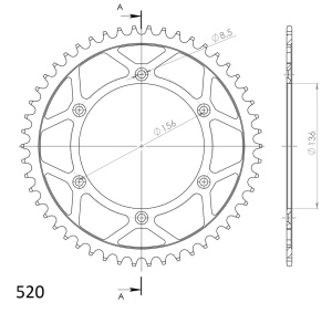 Kit de lant D.I.D Chain - Auriu chain 520 DZ, Non-sealed, CHK front sprocket SUPERSPROX, CHK rear sprocket SUPERSPROX pentru HUSQVARNA CR 250 1995-1997 - Img 5