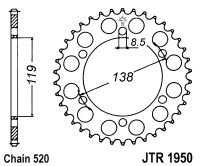 Kit de lant D.I.D Chain - Auriu chain 520 ERT, Non-sealed, CHK front sprocket JT, CHK rear sprocket JT pentru HUSABERG 350 E 1992-1995 - Img 5