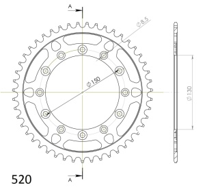 Kit de lant D.I.D Chain - Auriu chain 520 ERVT, X-ring (X, NX, QX, XS), CHK front sprocket SUPERSPROX, CHK rear sprocket SUPERSPROX pentru YAMAHA WR 250 F 2010-2014 - Img 5