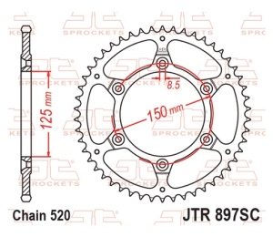 Kit de lant D.I.D Chain - Auriu chain 520 ZVM-X, X-ring (X, NX, QX, XS), CHK front sprocket JT, CHK rear sprocket JT pentru HUSABERG FE 501 (2013 >) 2013-2014 - Img 6