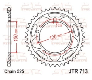 Kit de lant D.I.D Chain - Auriu chain 525 VX, X-ring (X, NX, QX, XS), CHK front sprocket JT CHK rubber cushioned, CHK rear sprocket JT pentru APRILIA Tuono 1100 V4 Factory 2015-2023 - Img 6