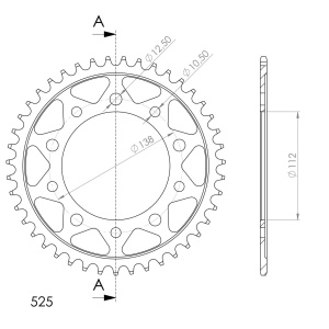Kit de lant D.I.D Chain - Auriu chain 525 ZVM-X, X-ring (X, NX, QX, XS), CHK front sprocket JT, CHK rear sprocket SUPERSPROX pentru HONDA CBR 600 F 1999-2000 - Img 5