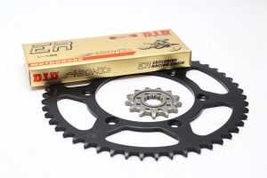 Kit de lant D.I.D + JT NZ3 SDH serie in gold/black color