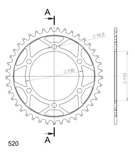 Kit de lant EK - Argintiu chain 520 DEX, X-ring (X, NX, QX, XS), CHK front sprocket JT CHK rubber cushioned, CHK rear sprocket SUPERSPROX pentru KAWASAKI Z 400 2019-2024 - Img 5