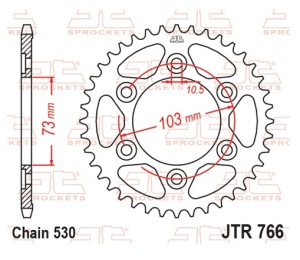 Kit de lant EK - Auriu chain 530 ZVX, X-ring (X, NX, QX, XS), CHK front sprocket JT, CHK rear sprocket JT pentru DUCATI Multistrada 1260 Enduro 2019-2020 - Img 6