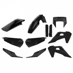 Kit plastice POLISPORT 91125 enduro Negru
