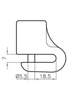 Lock LUMA ENDURO 74 D DIB7401RLUM galben - Img 2