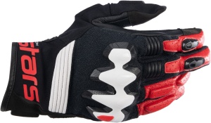 Manusi moto Alpinestars HALO Negru-Alb-Rosu