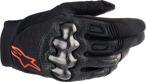 Manusi scurte ALPINESTARS MEGAWATT V2 Negru-Rosu