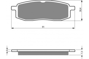 Placute de frana Carbone Lorraine 2792 S4