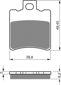 Placute de frana GOLDFREN 098 S3