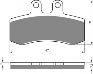 Placute de frana GOLDFREN 105 AD OFF-ROAD FRONT