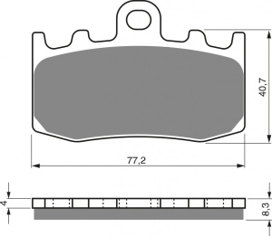 Placute de frana GOLDFREN 196 S3