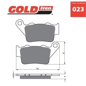 Placute frana spate 023AD Goldfren