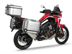 Set complet de cutii de aluminiu SHAD TERRA, 37L cutie centrala si 36L / 47L cutii laterale, incluzand set de montaj si placa SHAD HONDA CRF 1100 Africa Twin - Img 3
