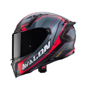 Casca integrala Caberg model Avalon X SV Optic L7 negru/gri/rosu mat Pinlock ready - Img 5