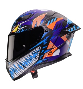 Casca integrala Caberg model Drift Evo II SV Nobo R5 negru/rosu/albastru/mov mat Pinlock ready - lentila Pinlock inclusa - Img 3