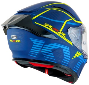 Casca integrala KYT R2R CONCEPT BLUE YELLOW ECE 22.06 - Img 4