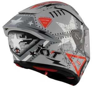 Casca integrala KYT R2R MAX ASSAULT GREY ECE 22.06 - Img 3