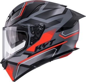 Casca integrala KYT R2R PARSEC MATT GREY/RED ECE 22.06 - Img 7