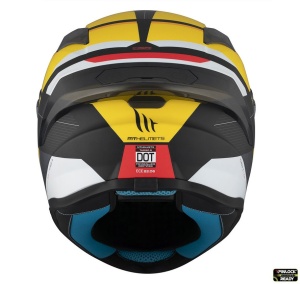 Casca integrala MT Targo S Kay B3 galben mat - omologare noua ECE 22.06 - tip viziera: MT-V-14B - Img 3